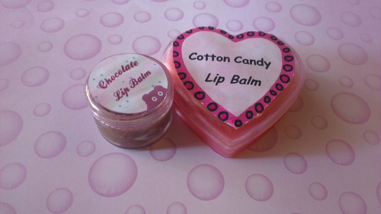 DIY: Lip Balm. Gloss (Pink and Chocolate )