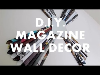 DIY Magazine Wall Decor | NANCY MAC
