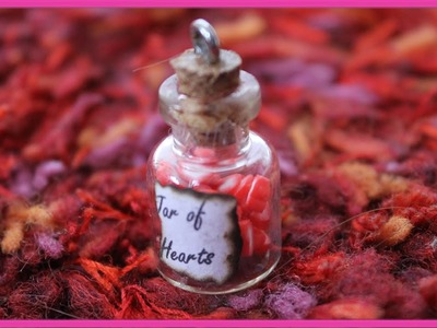 DIY: Miniature Jar of Hearts Bottle Charm Tutorial