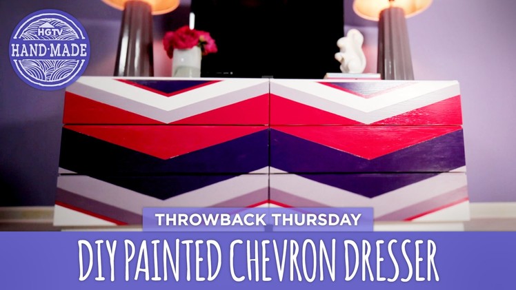 DIY Painted Chevron Dresser - Throwback Thursday - HGTV Handmade