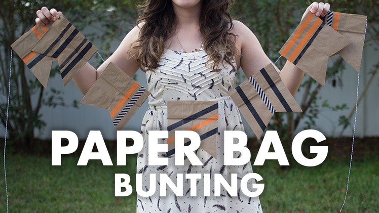 DIY Paper Bag Bunting