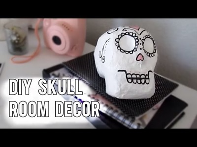 DIY Paper Mache Skull (Room Decor)