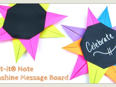 DIY Post-it® Note Crafts - Sunshine Message Board