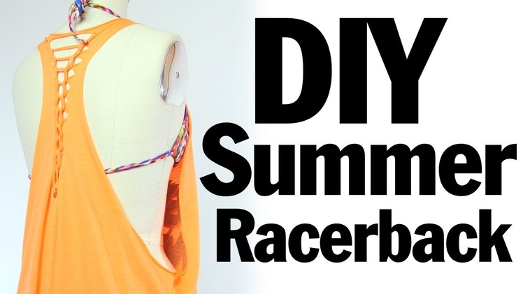 DIY Racerback Muscle T-shirt Recon, Summer Music Festival Fashion