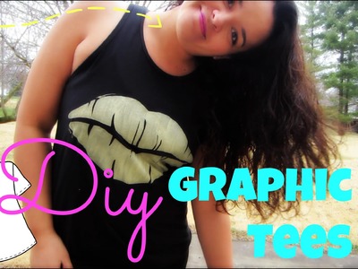 DIY Tumblr Inspired Graphic Tees | Without Transfer Paper