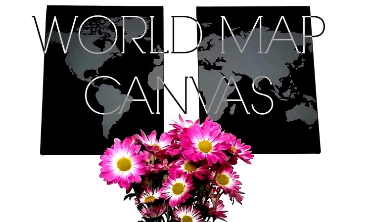 DIY: World Map Canvas for Dummies (Decal)