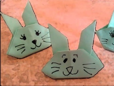 Easter Origami: How to fold an easy origami rabbit   (difficulty 2.10)