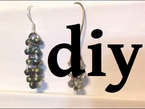 Easy Jump Ring and Seed Bead Earrings DIY December Day 12