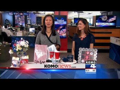 Father's Day Ideas for Kids, 4th of July, and Neon Crafts from KOMO-TV DIY Diva Malia Karlinsky
