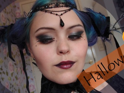 Gothic raven queen - Halloween make-up, hair and costume DIY