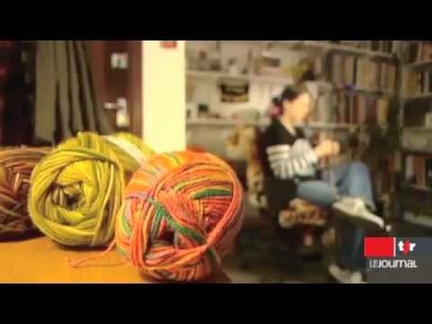 Graffiti Knitting: Swiss TV news stalk Knit the City