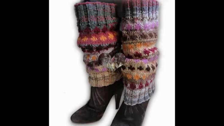 Hand Knitted Legwarmers from Paradis Terrestre