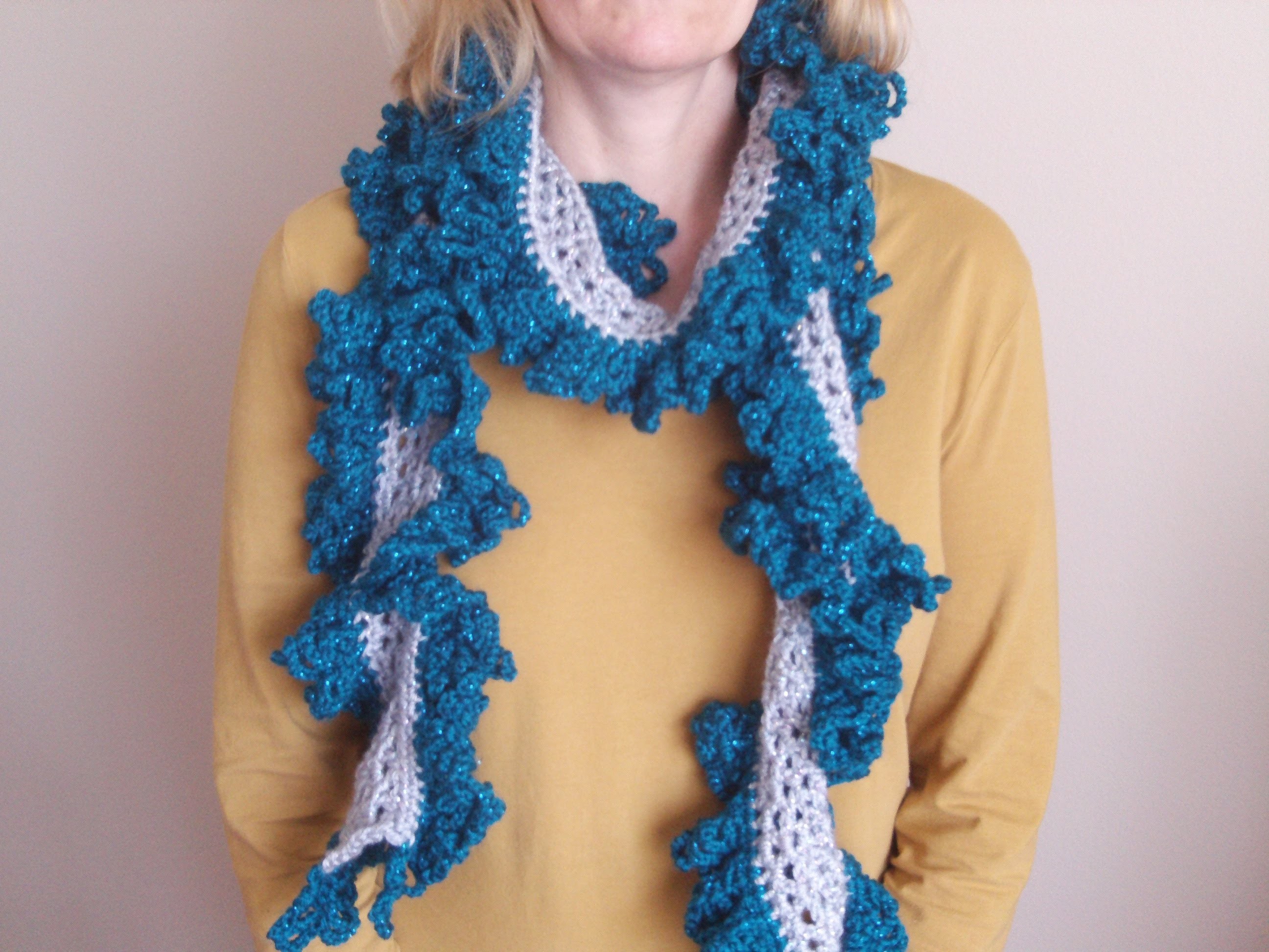 How to Crochet a Ruffle Scarf