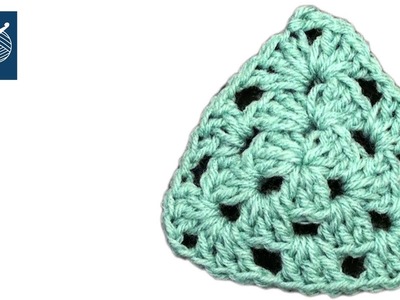 How to Crochet a Triangle Motif - Left Hand Crochet Geek