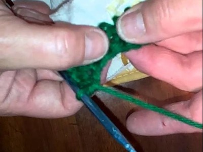 How to crochet on towels Video number 3