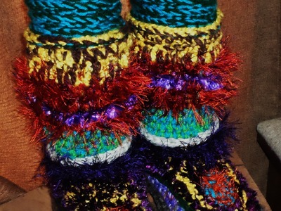 How to Crochet Slipper Boots Tutorial- Part 9 - The Final Act ~