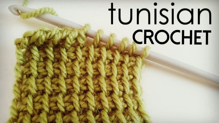 How to crochet Tunisian Simple Stitch - Tunisian Crochet