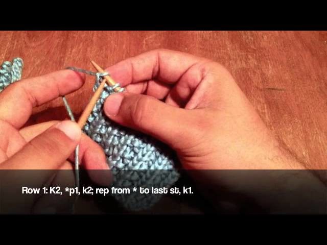 How to Knit Left Handed: The Farrow Rib Stitch