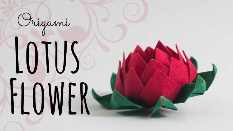 How to make an origami Lotus Flower.