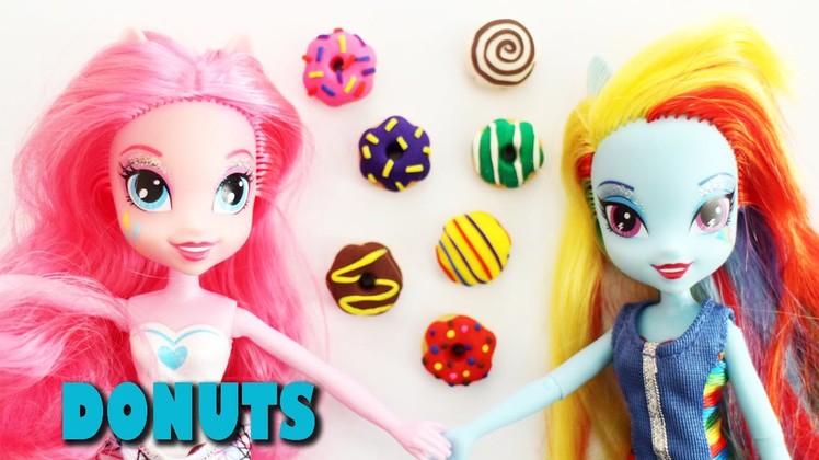 How to make Doll Donuts. Doughnuts Tutorial  - Easy Doll Crafts - SimpleKidsCrafts