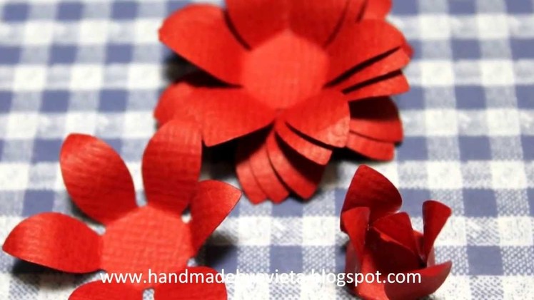 How to make handmade flower with  paper shapers
