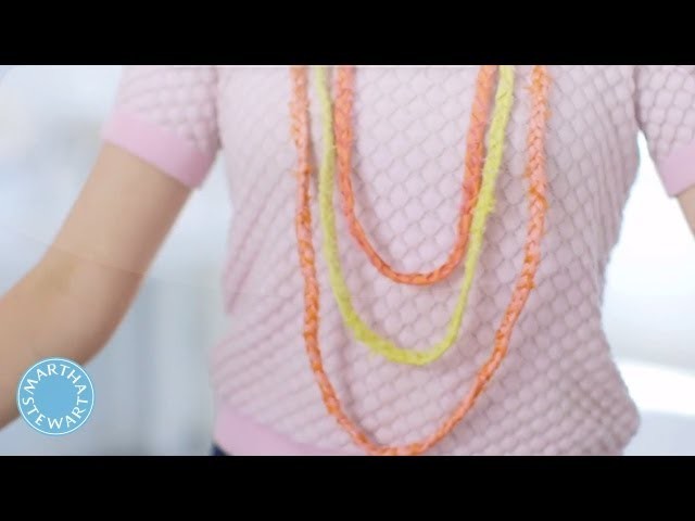 How to Make Lightweight Braided Silk Necklaces - DIY Style - Martha Stewart