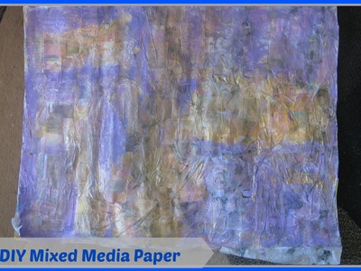 How to make mixed media collage paper.Mixed Media Tissue Paper Collage Technique