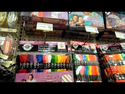 I'm at Michael's craft store buying some DMC floss