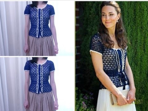 Kate Middleton Look Alike Crochet Top