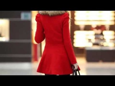 Korean style Long Sleeves Slimming Women's Coat 2014