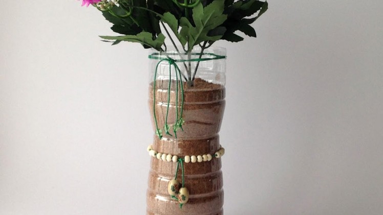 Make A Silk Flower Vase From A Plastic Bottle - DIY Home - Guidecentral