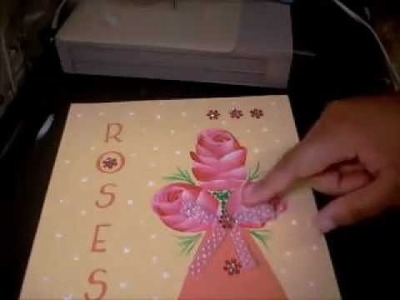 Making Arts & Crafts out of Greeting Card Designs Rose Floral Mixed Media Easy Crafts