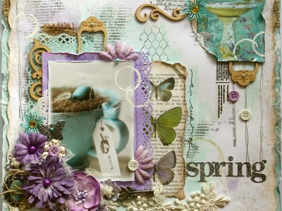 Mixed Media Tutorial   A Cup of Spring