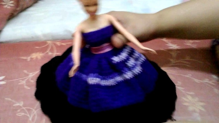 My mom crochet doll dress