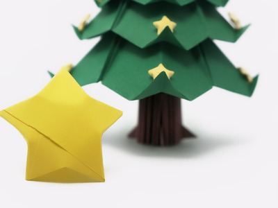Origami Lucky Stars for the Tree