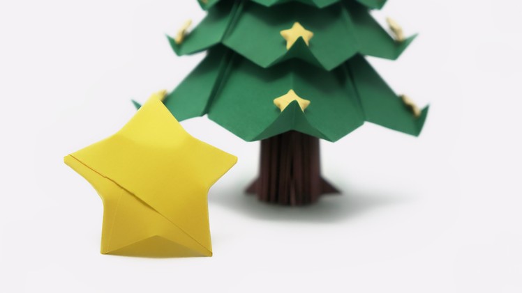 Origami Lucky Stars for the Tree