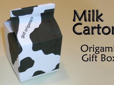 Origami Milk Carton Gift Box by Makoto Yamaguchi