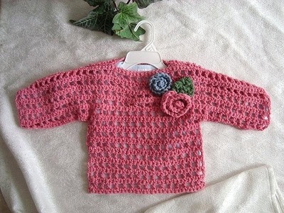 PINK SUMMER CROCHET SWEATER, baby to adult, crochet pattern, how to diy, easiest sweater pattern