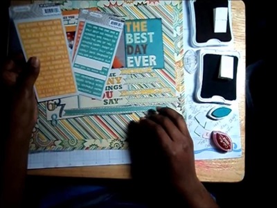Scrapbook Layout From Start to Finish : Boys : sticker crazy"