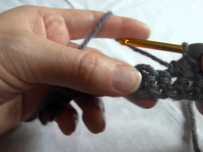 Stitch Scene: Half double decrease (half double crochet 2 stitches together) (hdc2tog)