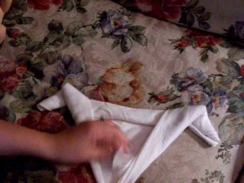 The Roll Fold for Boys - Folding Flats. Flat Diapers