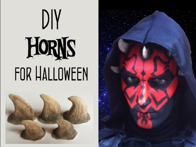 Tutorial : How to make DIY Horns for Halloween Makeups. Costumes !