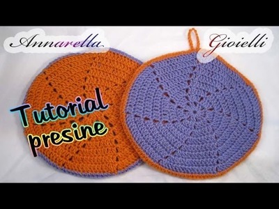 Tutorial presina a uncinetto | How to crochet a pot holder