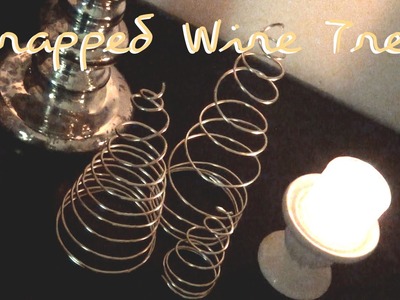Wrapped Wire Trees ♥ 12 Days of Christmas DIYs 2014 - DAY ONE