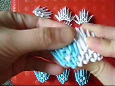3D origami diamond pattern swan