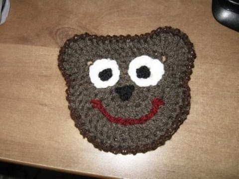 Crochet a Bear Motif or Bear Coaster Tutorial