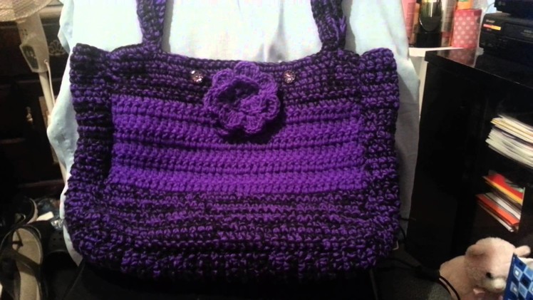 Crochet bag using the tutorial by Yolanda Soto Lopez