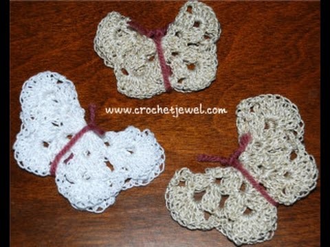Crochet Butterfly Magnets Part I