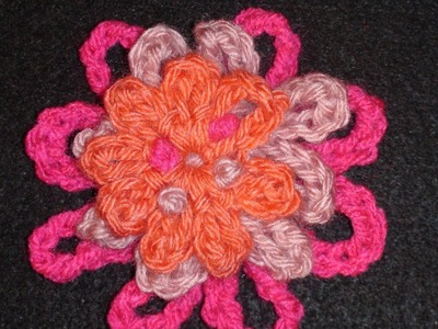 Crochet Geek - Crochet Chain Flower - 3 Sections Layered Crochet Geek
