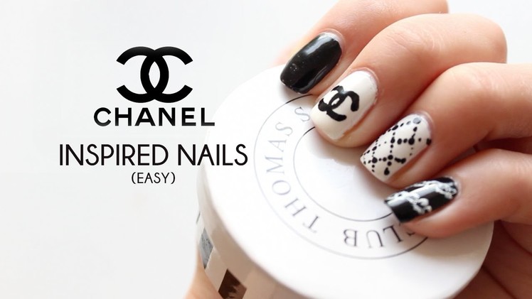 DIY Chanel inspired nail art tutorial